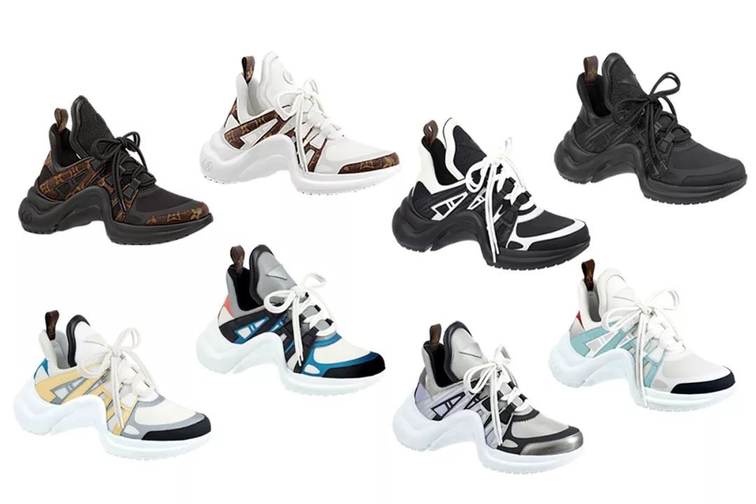 lv老爹鞋女款archlight,lv老爹鞋白色老花真假