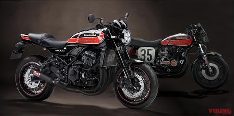 2022款川崎z900吉村排气,川崎z900rs排气管保护