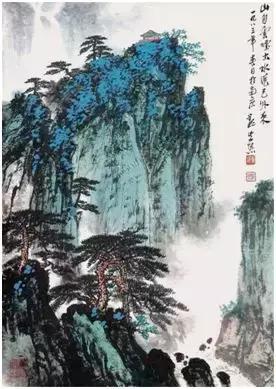 国画山水的上色,国画重彩山水上色技法