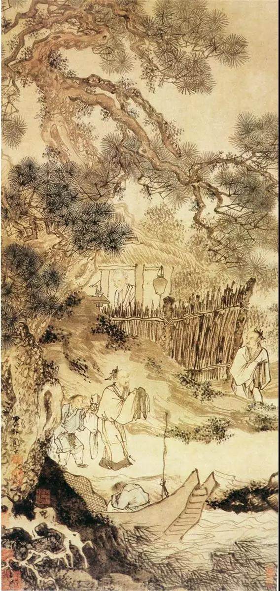 小央美水墨画作品欣赏,40幅养眼浅绛山水画