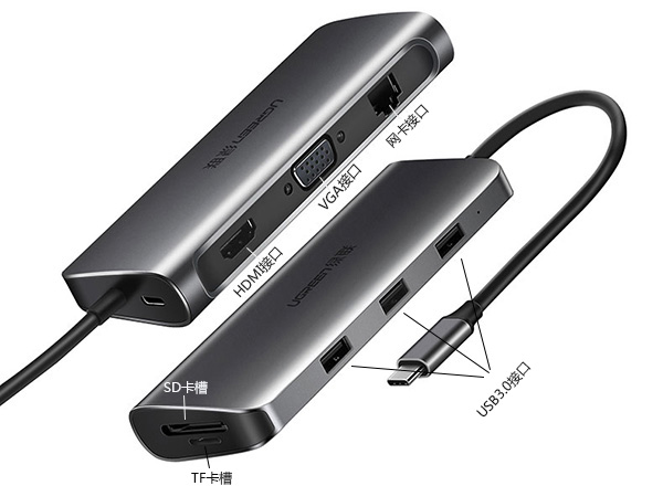 笔记本type-c接口怎么换成雷电3,笔记本type-c接口扩展坞连显示器