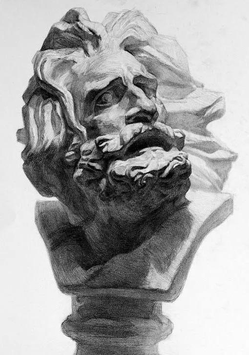 看完这些ps大神的对比图我跪下了,十大神级素描雕塑