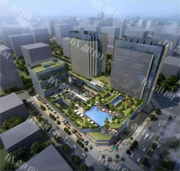 大源核心商务区,大源cbd核心区夜景