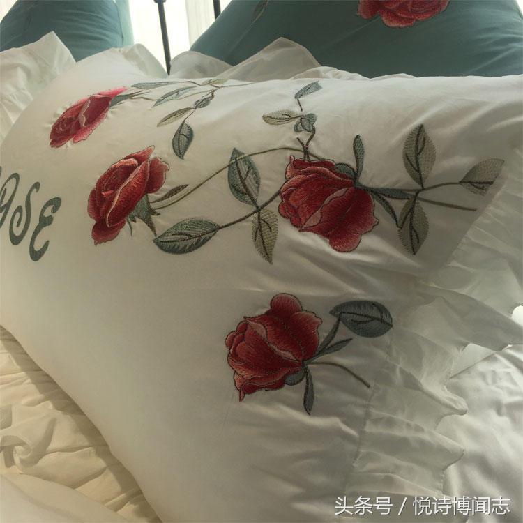 爆款120支长绒棉绣花四件套,60支长绒棉四件套简约刺绣