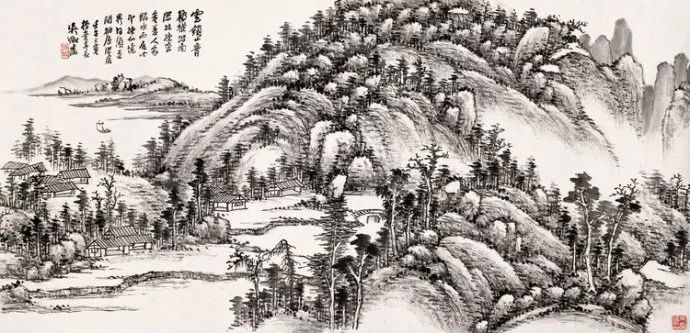 写意山水花鸟画精品欣赏,吴待秋山水画精品欣赏图文