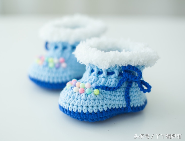 婴儿鞋钩织小靴子教程,宝宝小靴子钩织教程图解
