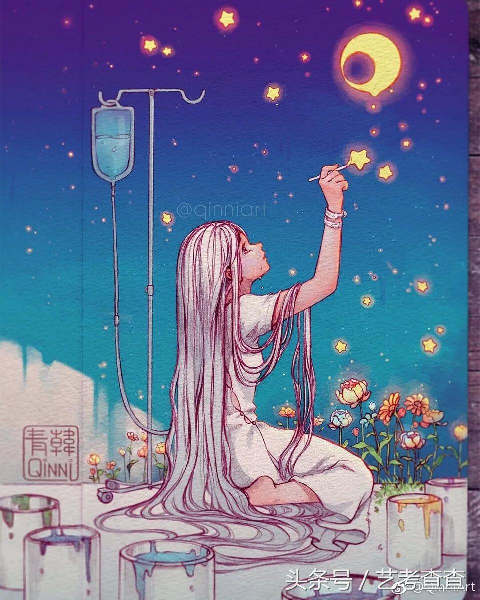 水彩制作教程,水彩教程小姐姐