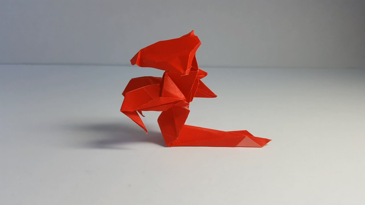 折纸蛇妖手工,蛇妖折纸