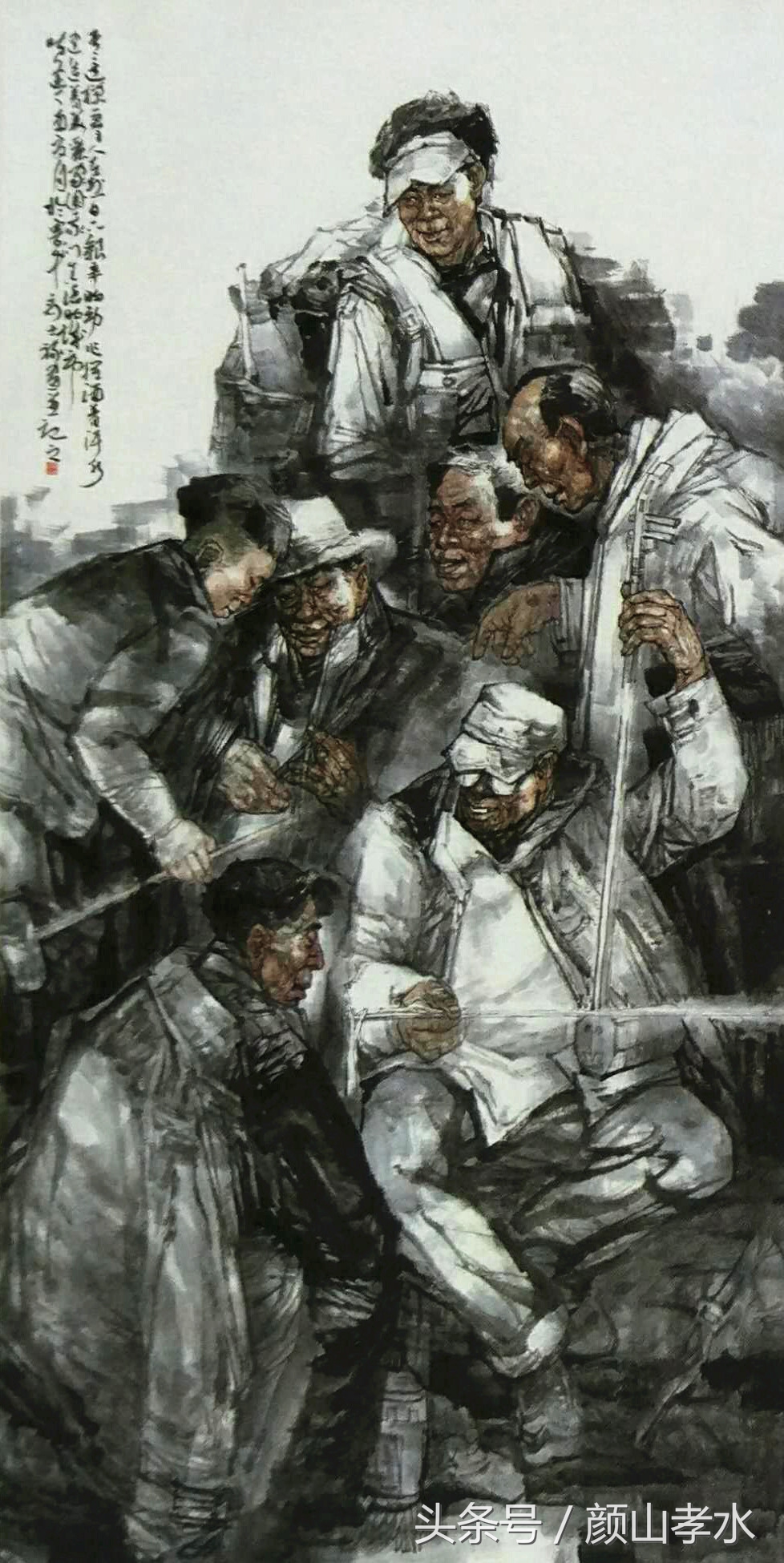 放牛出身的水墨画家,画乡村的中国知名画家