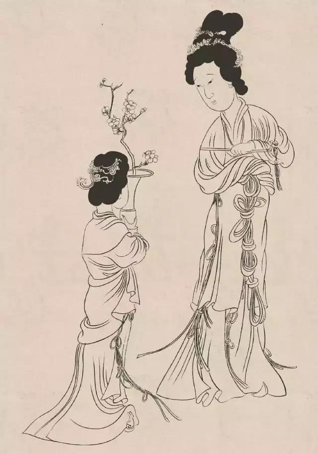 传统人物白描手稿,古代白描人物集锦