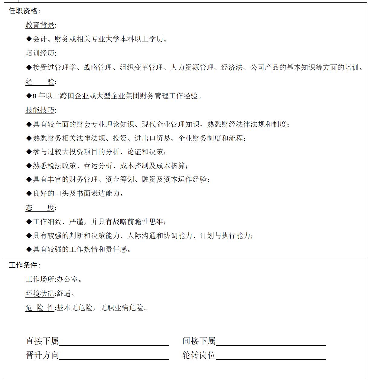 核心岗位职责说明书,工作岗位及岗位职责大全