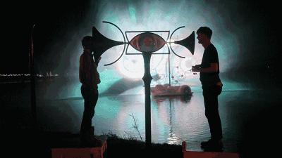 水幕秀震撼视频,西递水幕光影秀