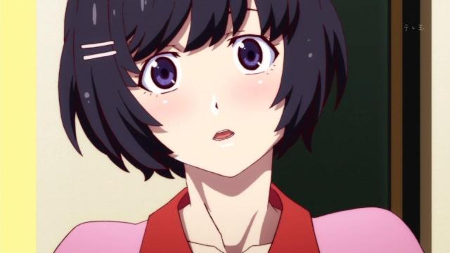 动漫眼镜娘摘下眼镜,摘下眼镜解除封印后的女生