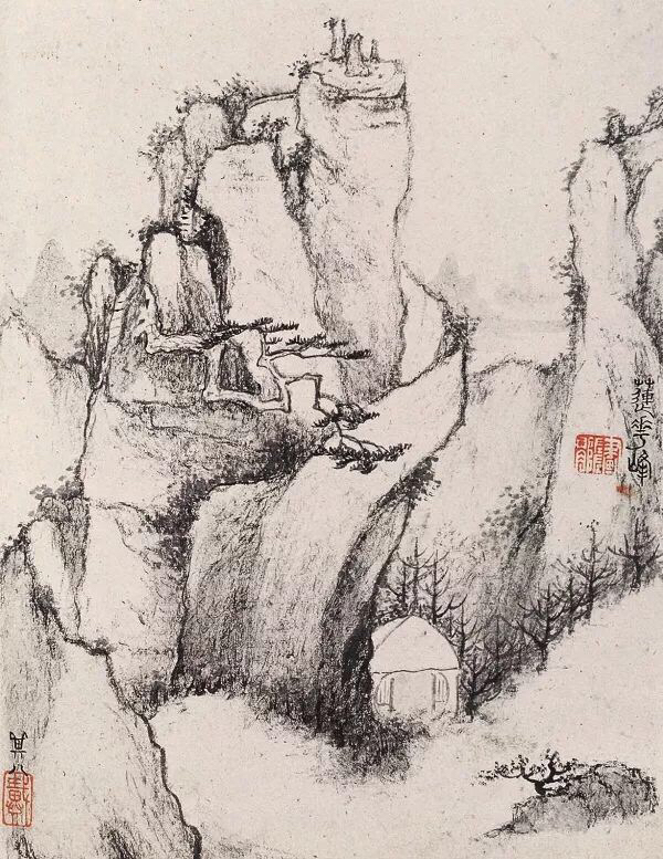 老来泓颖不嫌枯，扫落云山淡欲无。翻笑为霖手颠倒，最分明