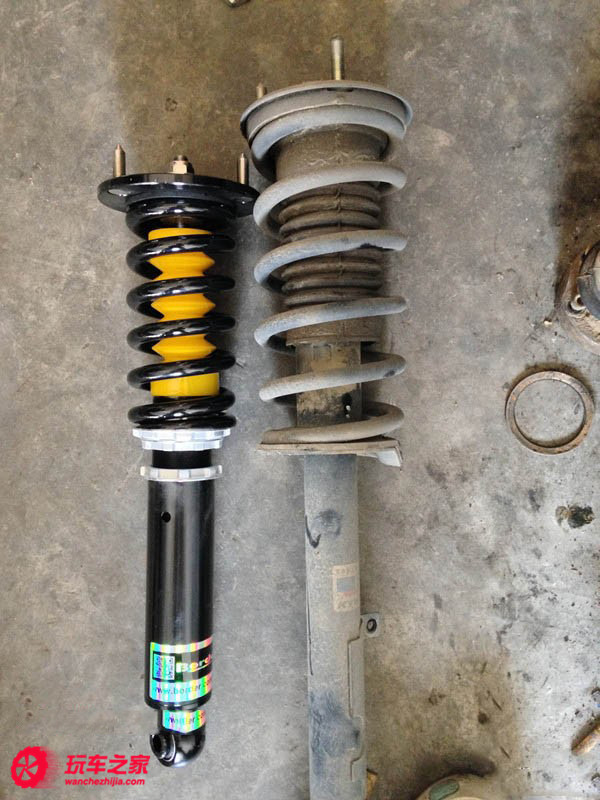 锐志提升操控基础改装,锐志改装绞牙避震效果对比