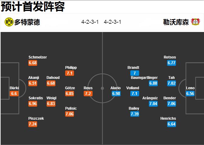 德甲勒沃库森不敌美因茨,德甲勒沃库森负多特
