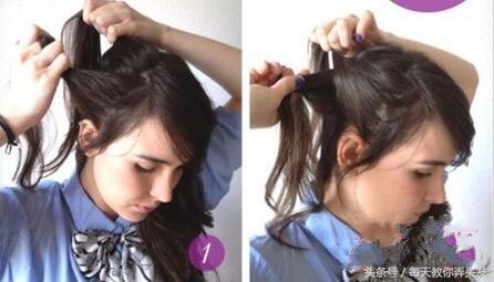 一个歪辫子的编发教程,俏皮辫子的编发教程