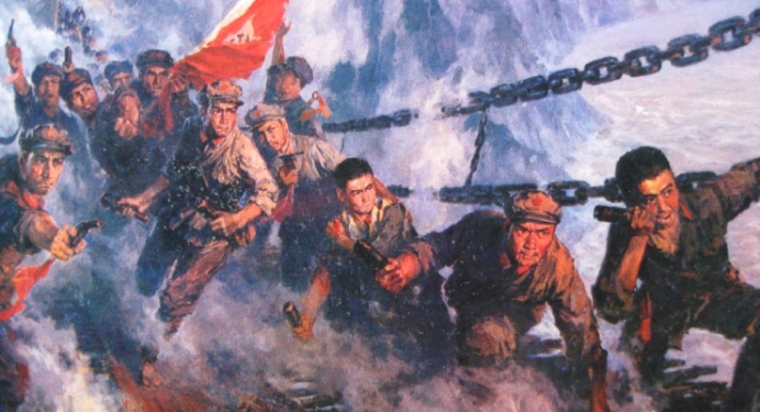 泸定铁索桥的说明,泸定桥铁索在哪里