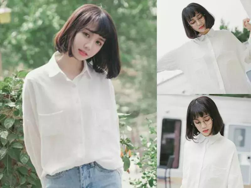 今年流行的圆脸短发发型图片,今年流行的短发发型圆脸