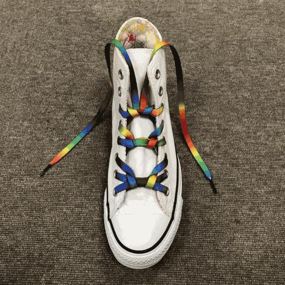 新鞋穿鞋带的方法,新款鞋穿鞋带