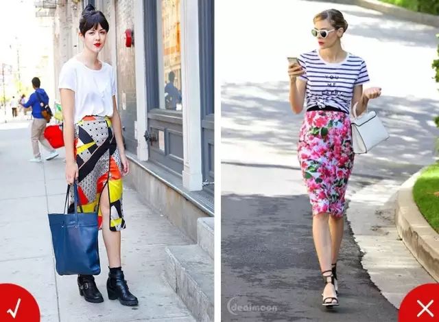 T恤+裙子,2019超时髦搭配