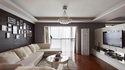 小户型2米7宽电视背景墙设计,小户型中式电视背景墙效果图