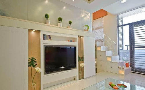 小户型2米7宽电视背景墙设计,小户型中式电视背景墙效果图