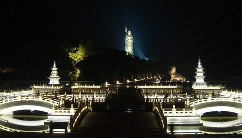 九华山地藏王菩萨99米圣像,九华山地藏王菩萨99米铜像视频