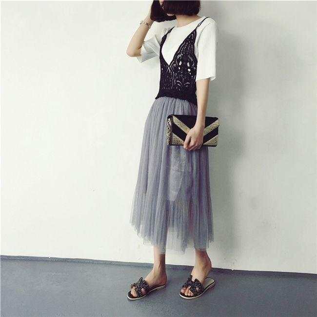 气质款半身裙夏季高档搭配上衣,半身裙显瘦夏季洋气百搭