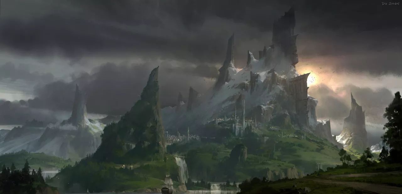 中式场景原画设计教程,国人插画师写实风格的插画欣赏