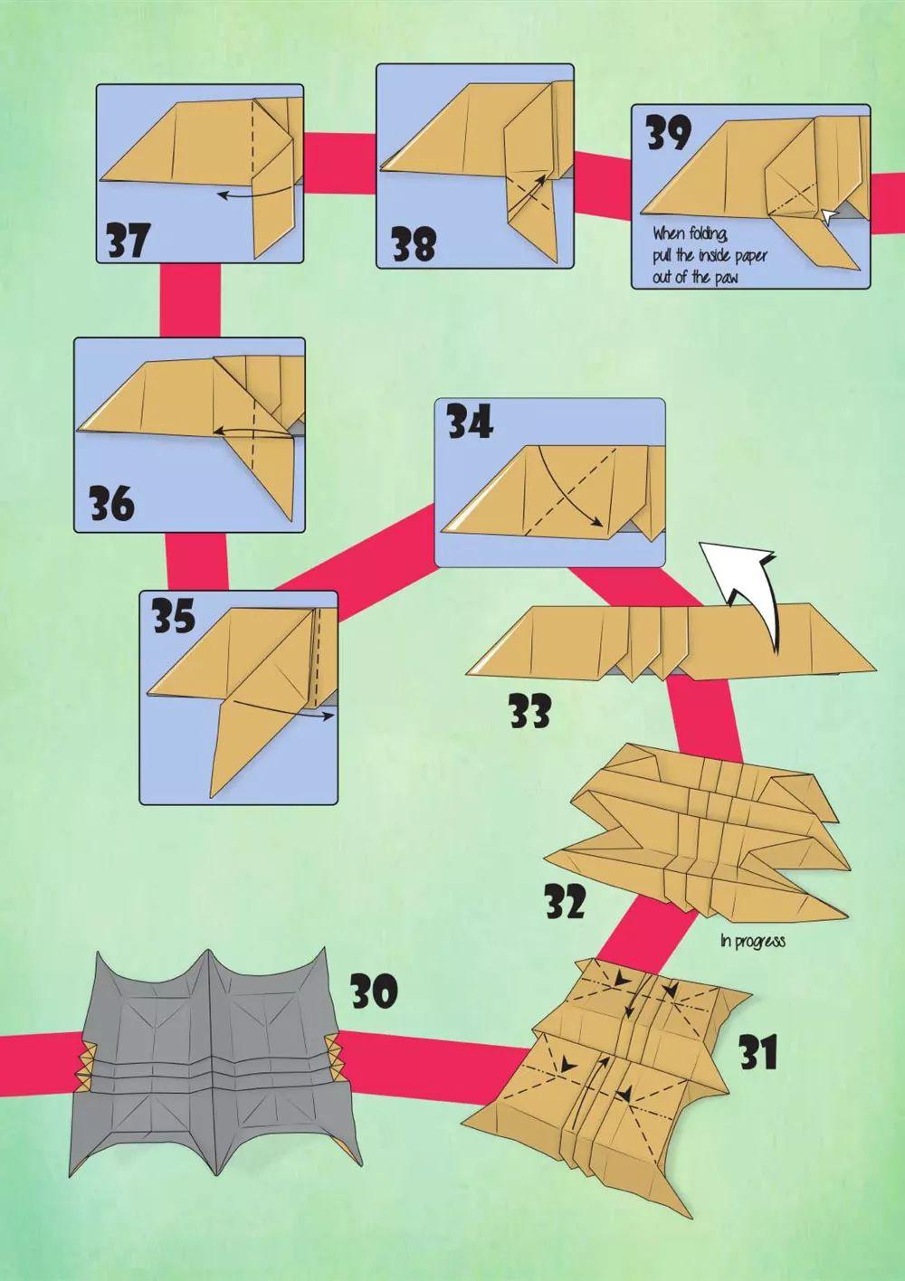 今天来折老虎吧，不难的