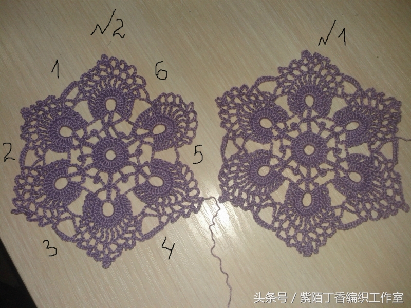 六边形花样的钩法及拼接,钩花样款式大全