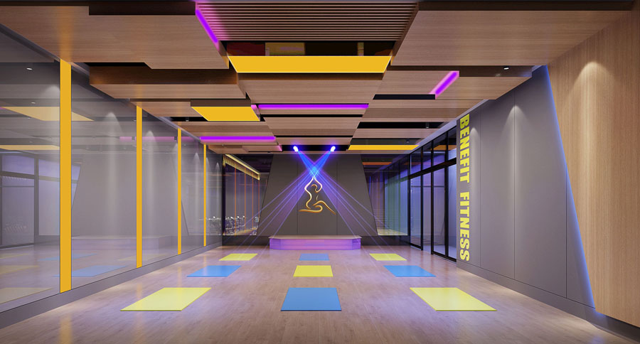 健身房体能区设计效果图大全集,健身房游泳池设计效果图