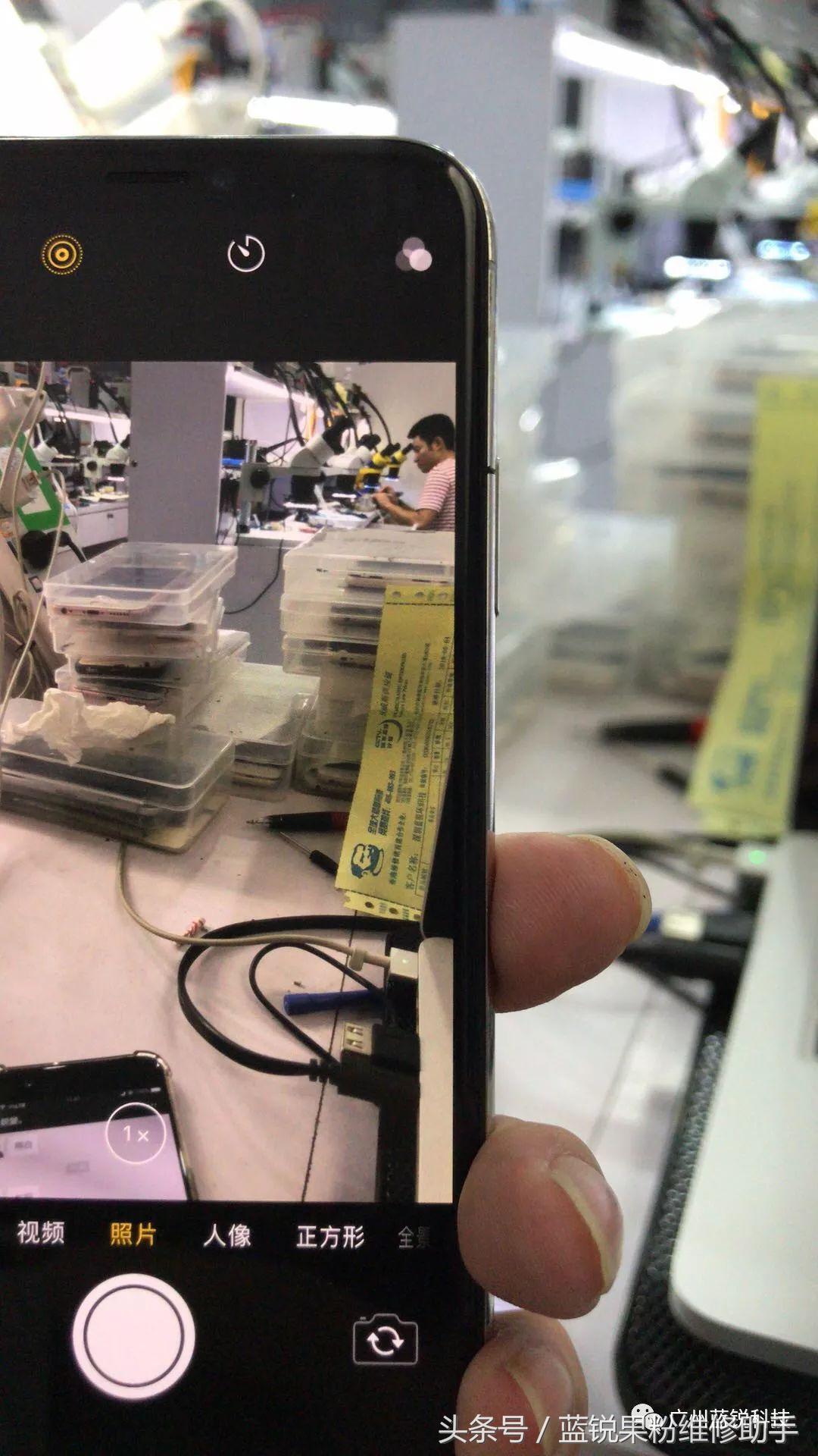 iphonex加电短路的维修思路,iphonex无故重启主板维修