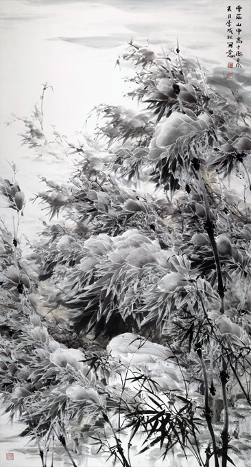 名家笔下的雪景花鸟作品,名家笔下的雪景花鸟欣赏