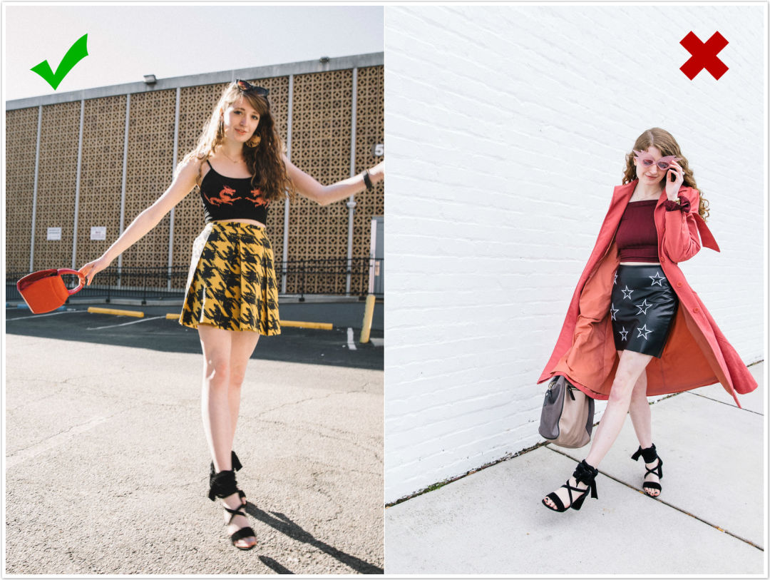 大码穿搭上身胖180斤,胖mm短裙怎么穿