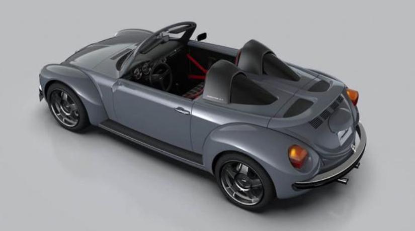 最复古的大众甲壳虫!双门双座敞篷设计,看起来酷似保时捷