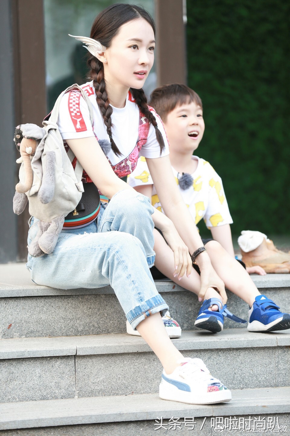 黄圣依背的双肩包,黄圣依背的lv包