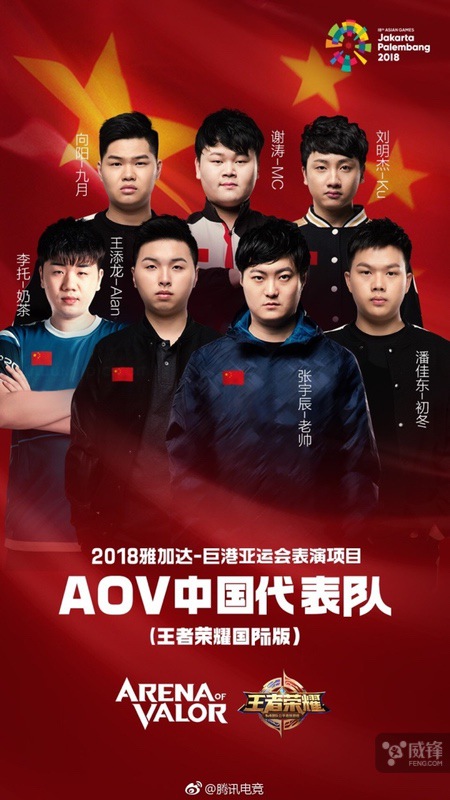 亚运会电竞中国成员名单表最新版,2018年亚运会电竞比赛时间表