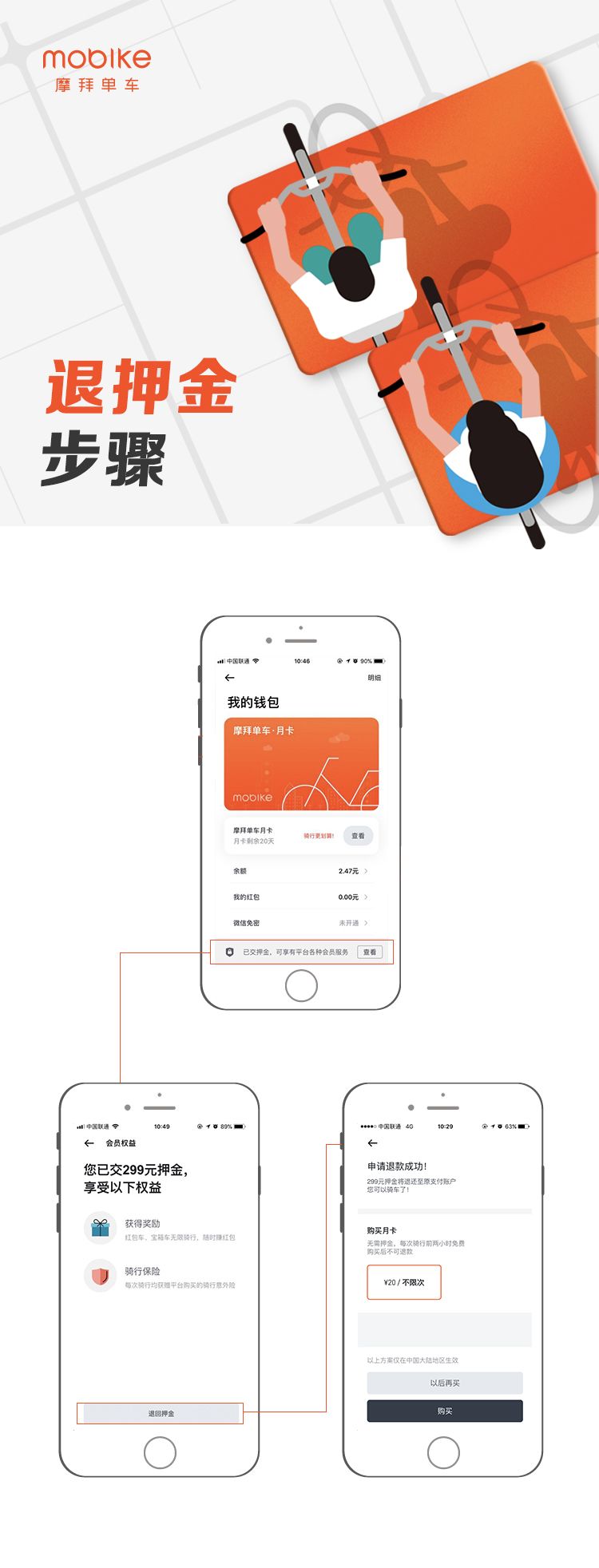 摩拜单车宣布免押金如何退押金,摩拜单车如何秒退押金