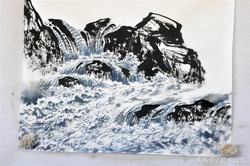 曾刚老师彩墨山水画,曾刚老师写意山水画技法视频