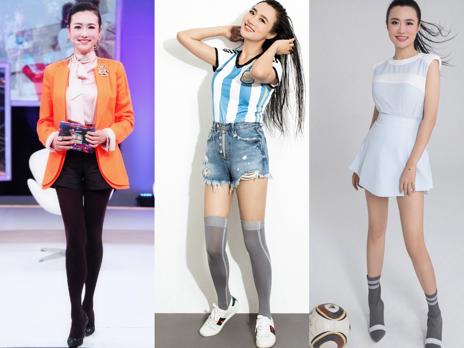 她是《我爱世界杯》足球女主播,也是梅西的球迷,还为偶像改名字