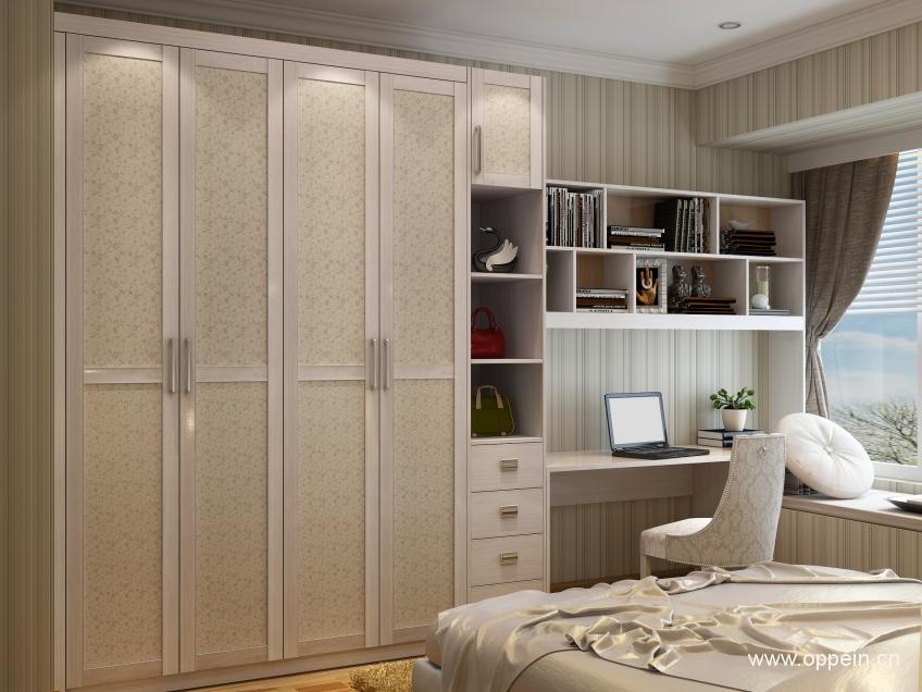 书房卧室一体衣柜,书房衣柜一体