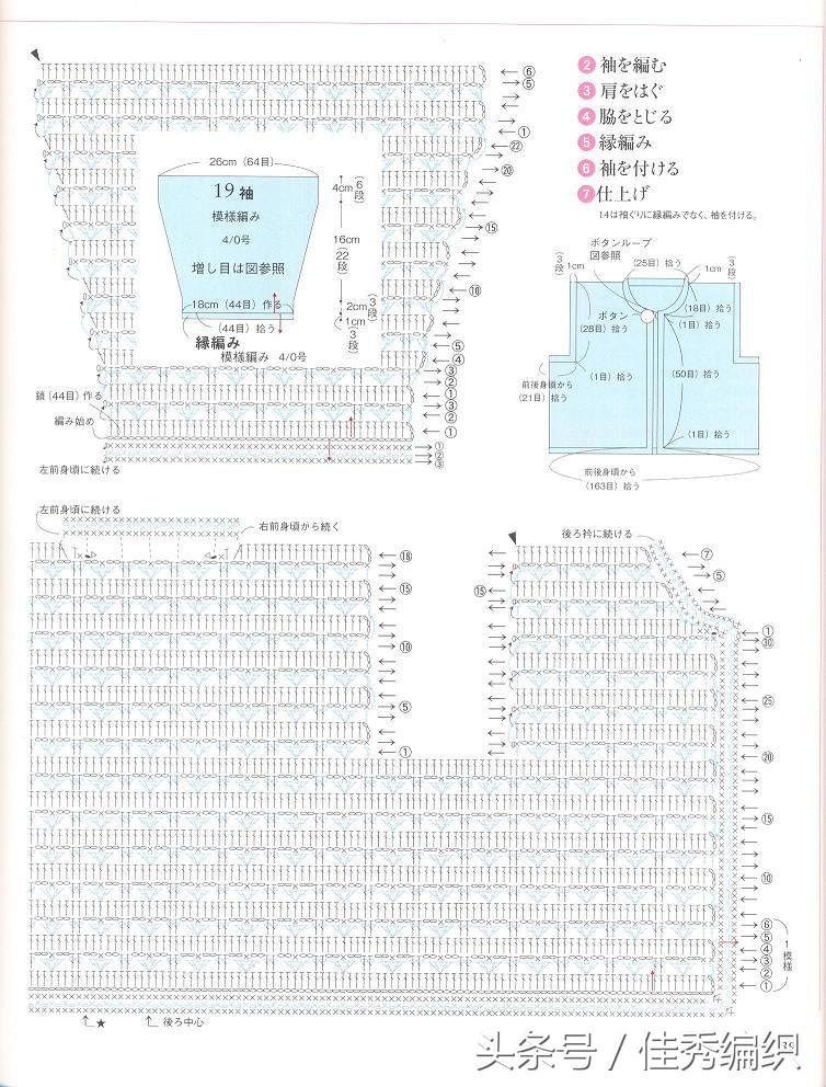 初生婴儿毛衣钩针简单编织,婴儿钩针编织教程全过程