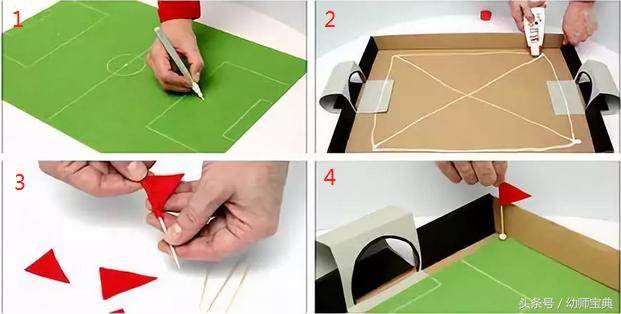 幼儿园足球世界杯手工作品,简单的足球手工