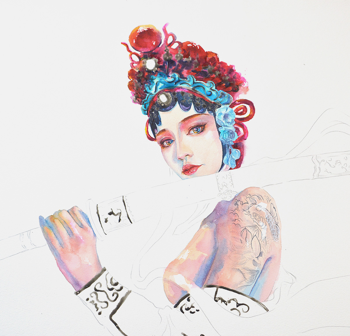 水彩的高端配色方法有哪些,水彩复古肤色怎么调配好看