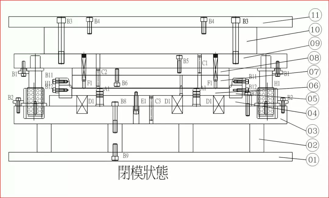 冲压模具自动上料结构动态图,冲压模具刺破结构图解