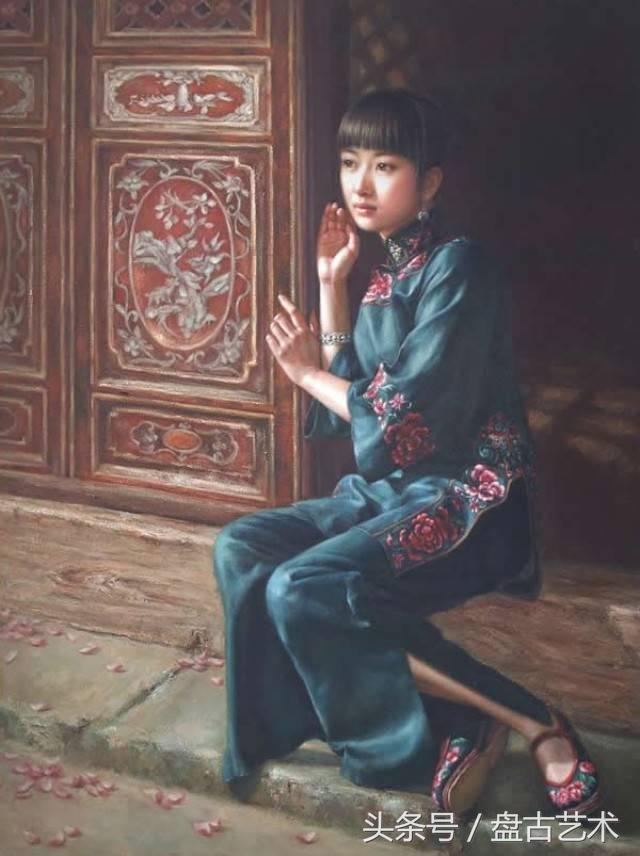 《爱情誓言的守望者》油画太美了（盘古文化艺术油画装饰画定制）