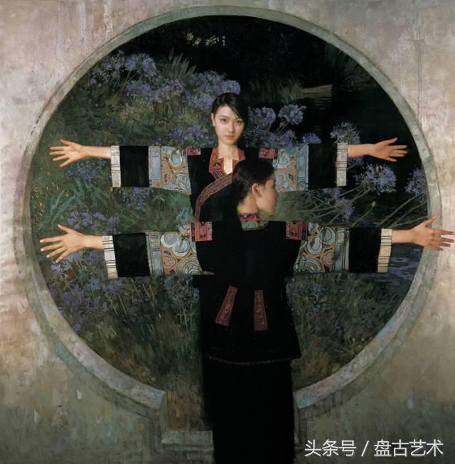 《爱情誓言的守望者》油画太美了（盘古文化艺术油画装饰画定制）