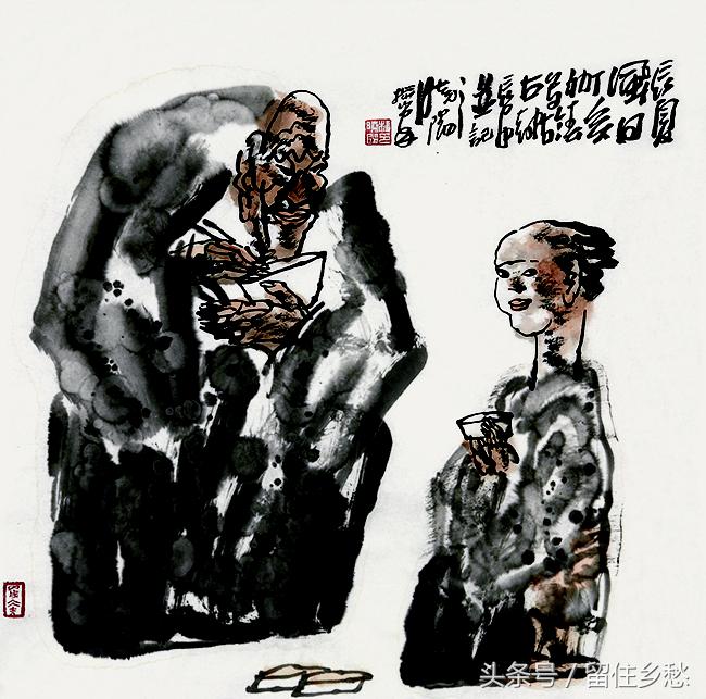 杨晓阳作品欣赏：顽石之形老玉之质古陶之品陈茶之味